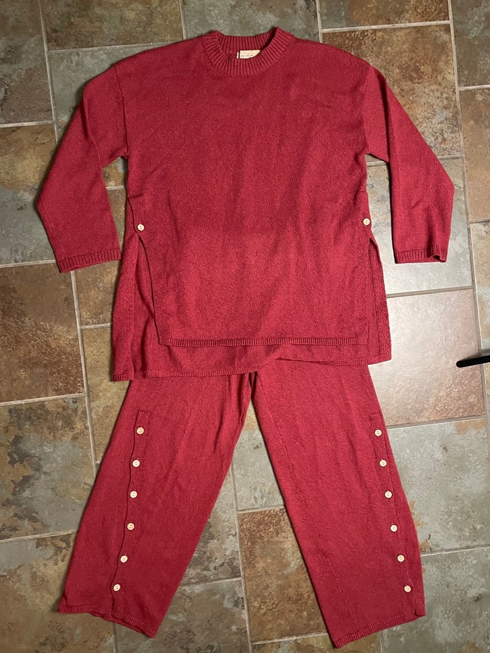 NWOT Free People Button Up Sweater Set